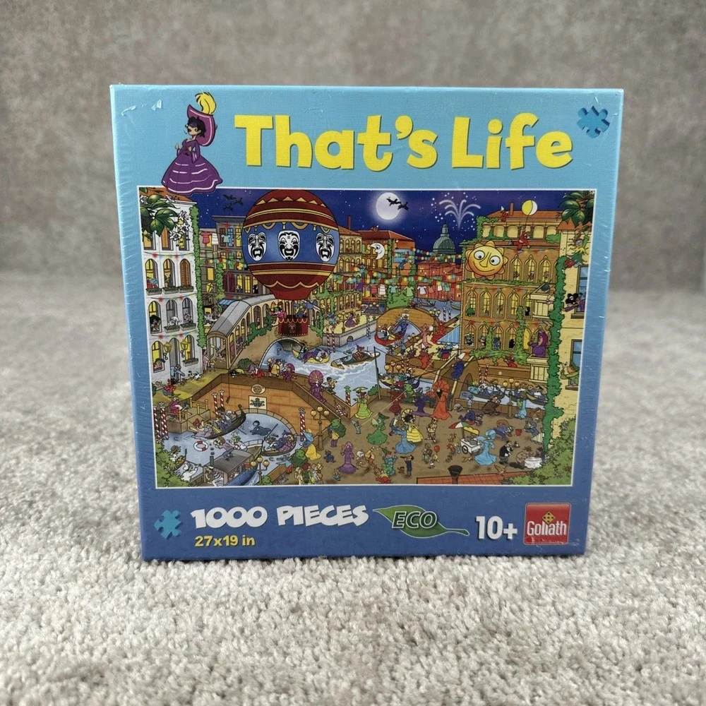 Goliath That's Life Venice 1000 Piece Puzzle No.10527 New Sealed